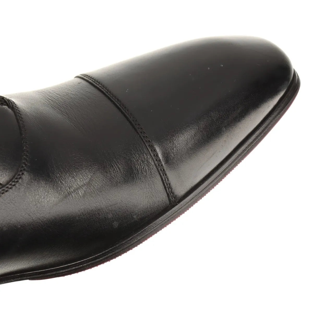 Christian Louboutin Leather Straight Tip Shoes Men's Black