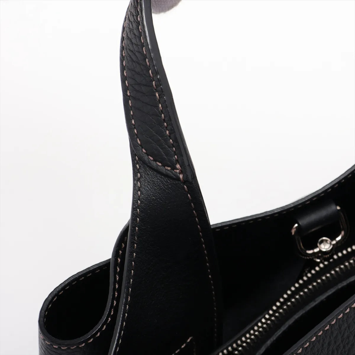 Tod's Micro T Timeless Leather Two-Way Handbag Black