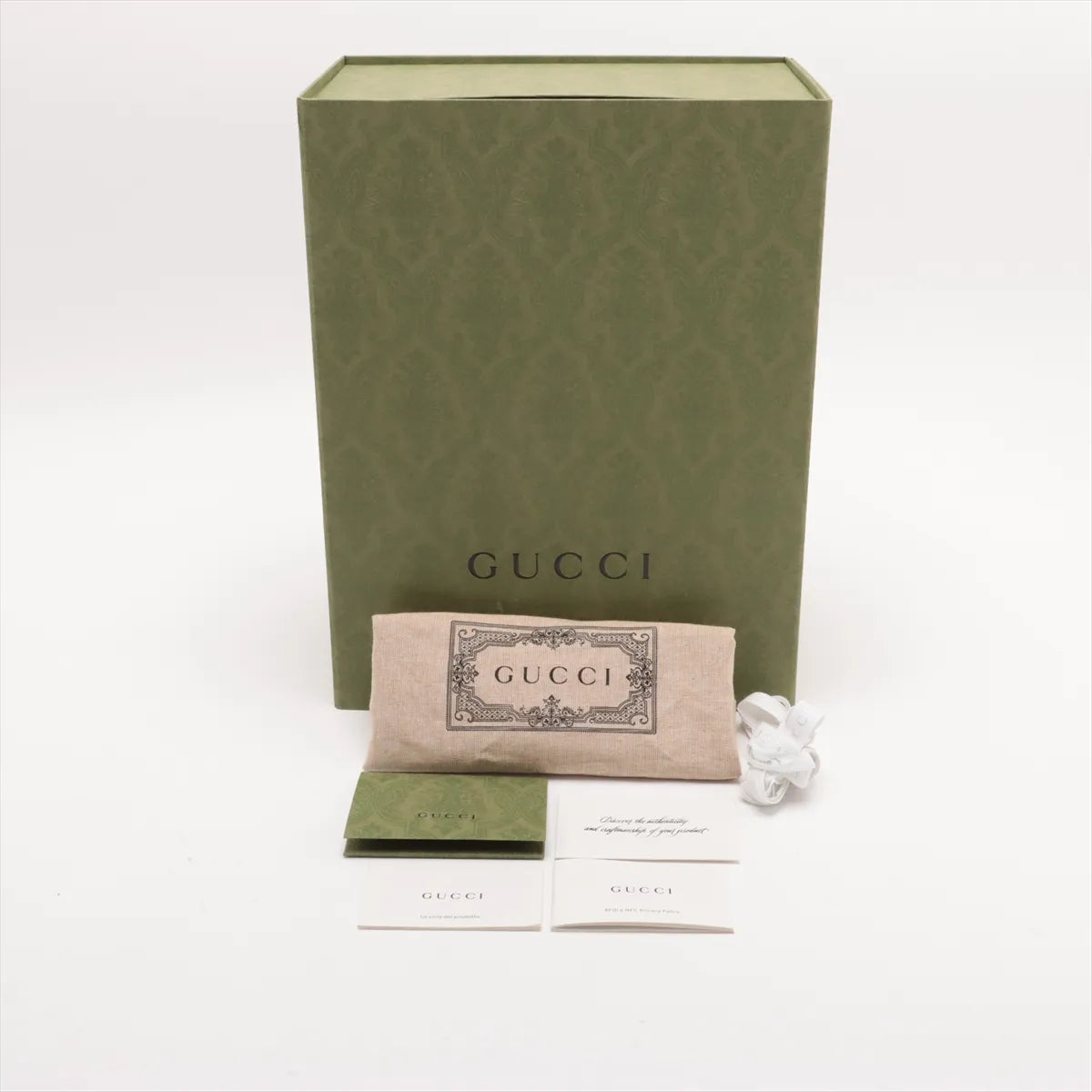 Gucci GG Supreme Leather Two-Way Handbag Navy Blue