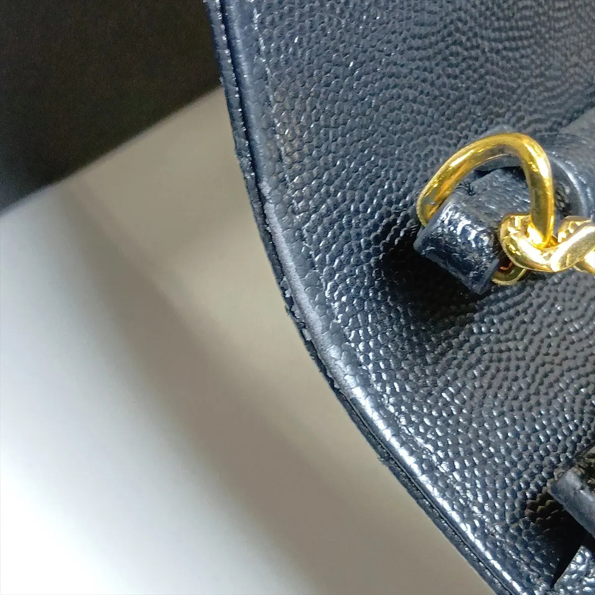Saint Laurent Paris Cassandre Leather Wallet on Chain Black — product photo 15