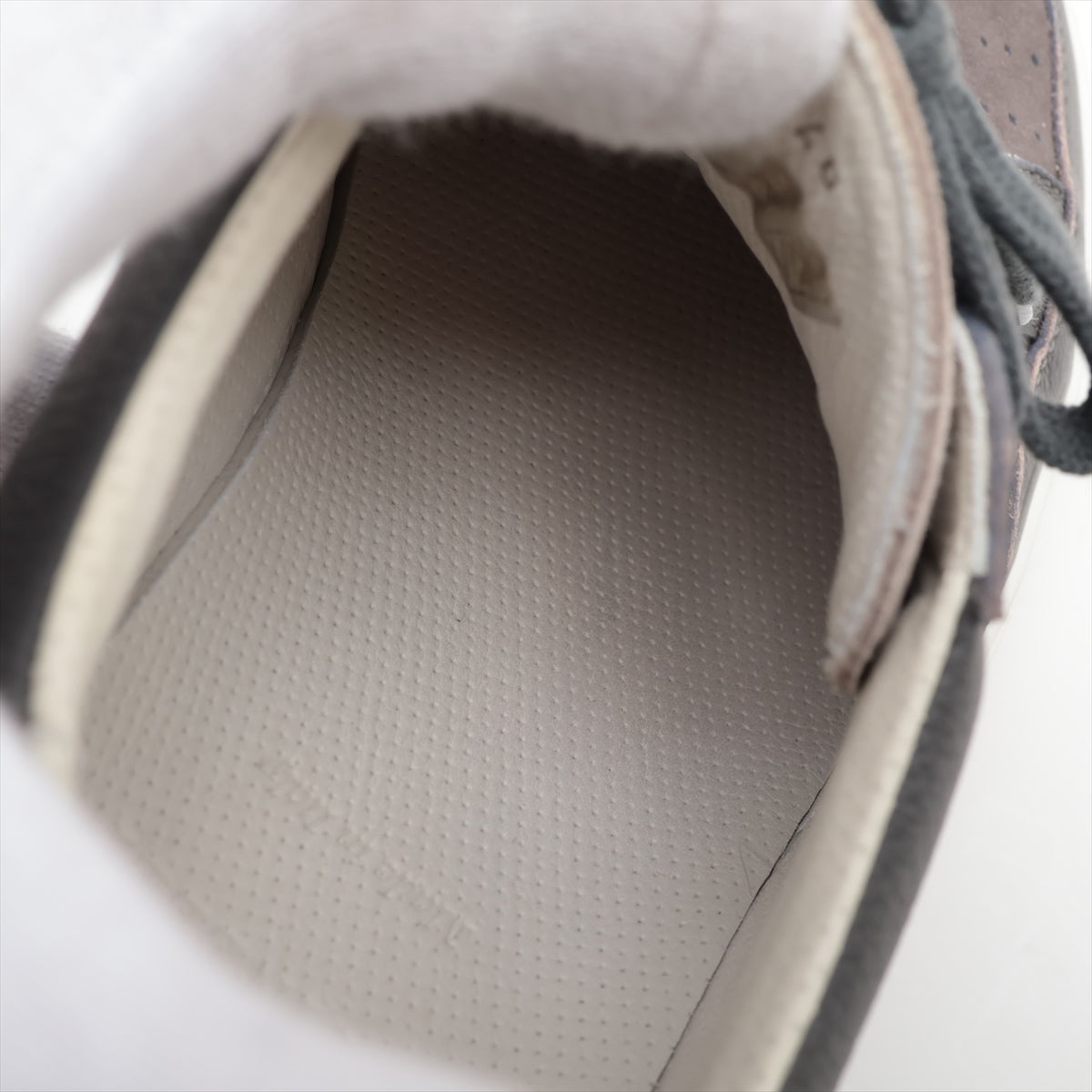 Second Hand Best Preloved Miu Miu Wedge Leather Sandals Brown x Gold