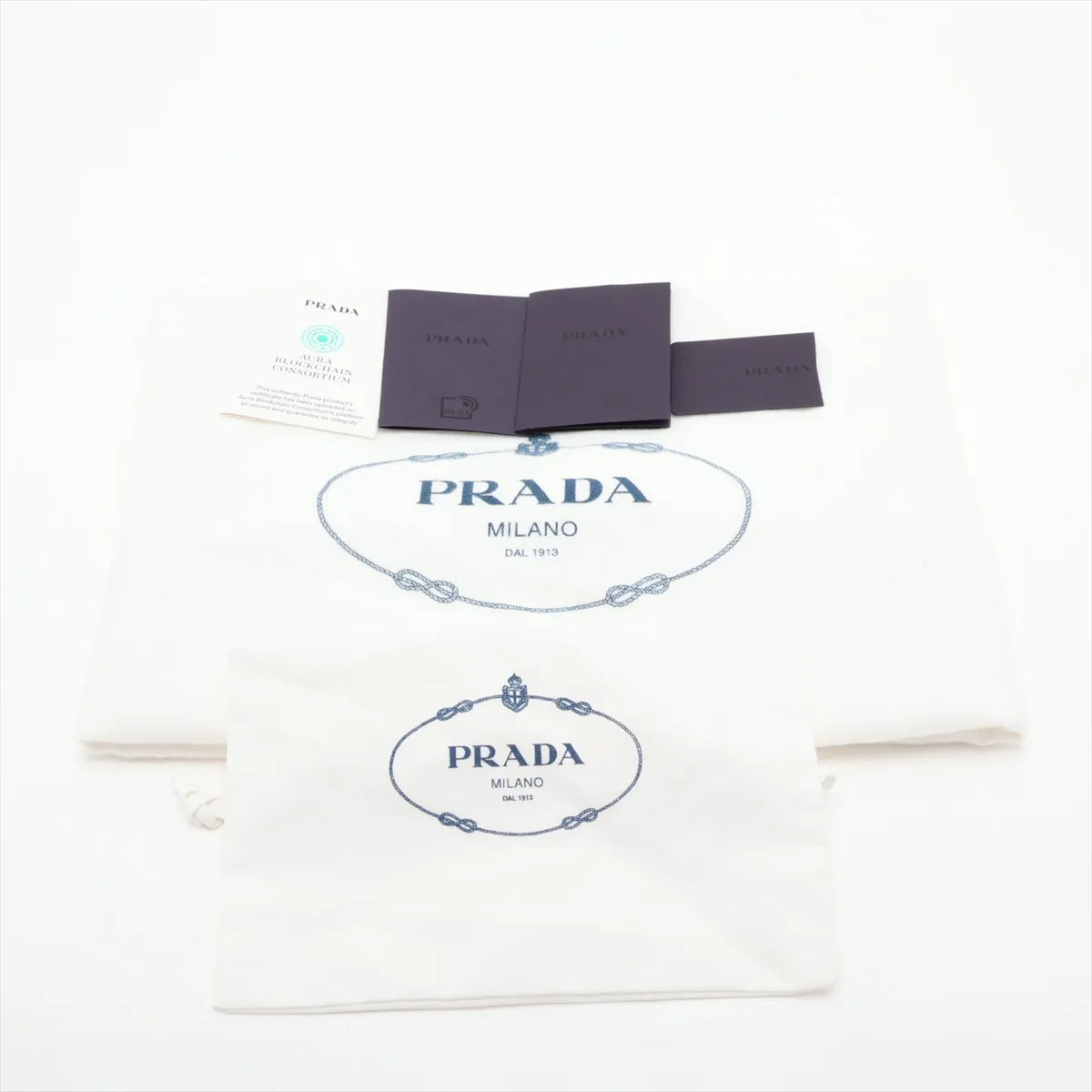 Prada Tessuto Quilted Nylon Leather Two-Way Tote Bag Black