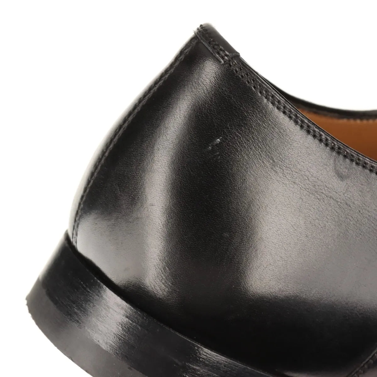 Christian Louboutin Leather Straight Tip Shoes Men's Black