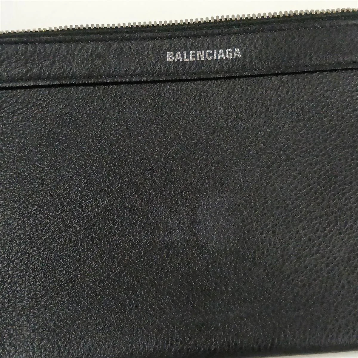 Balenciaga Cabas Leather Tote Bag Black with Pouch