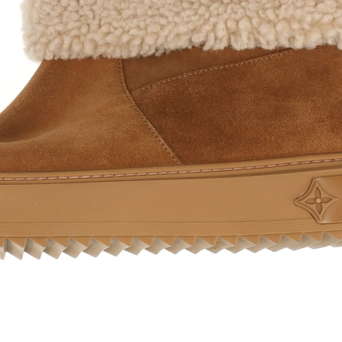 Louis Vuitton Snowdrop Suede Ankle Boot Brown