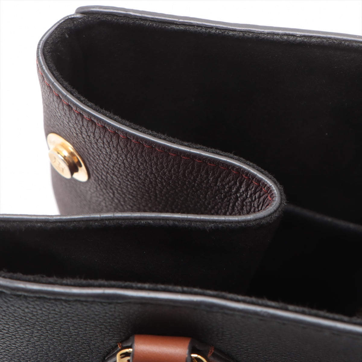 Louis Vuitton Monogram Calfskin Fold Tote MM Brown x Black * PREORDER *