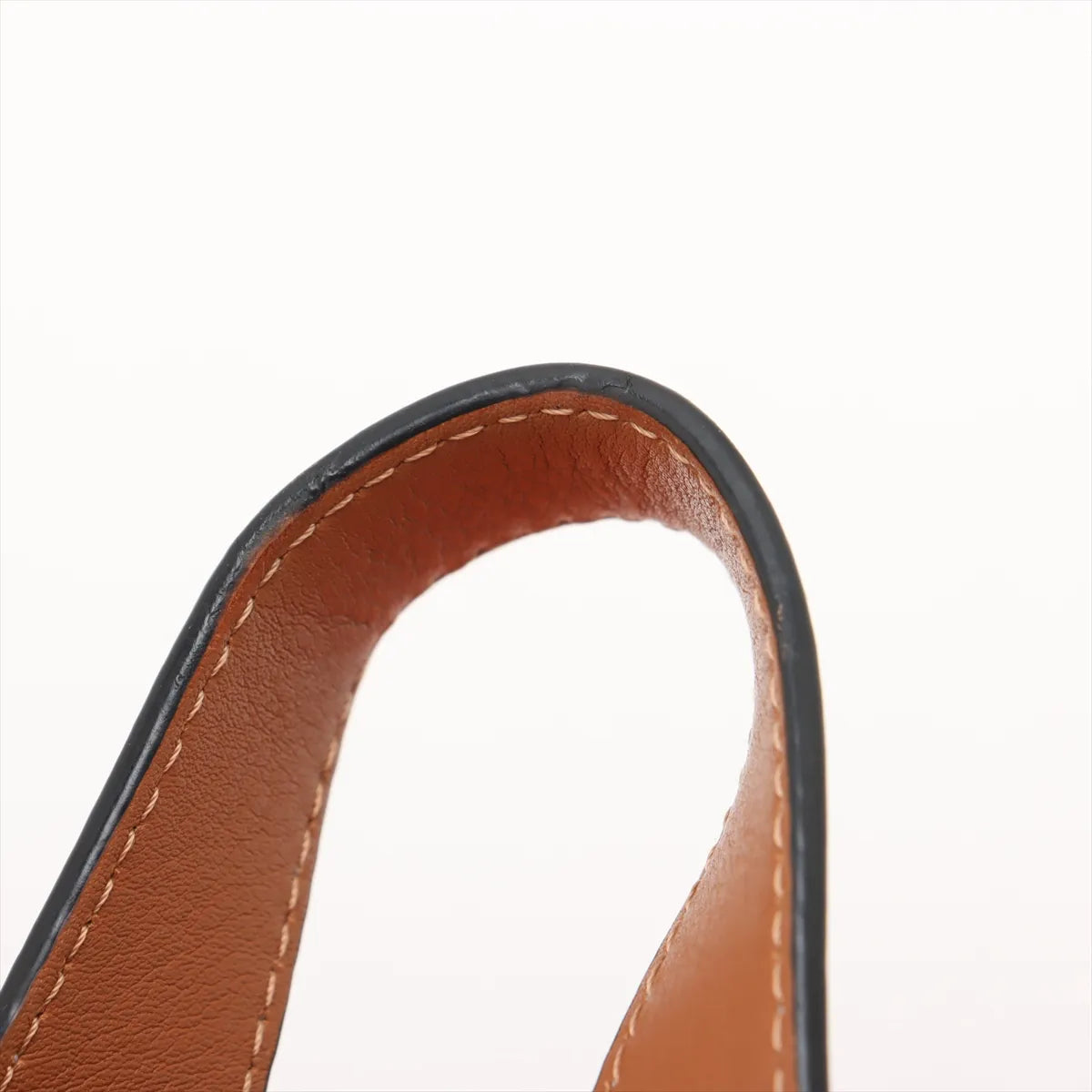 Loewe Hammock Drawstring Medium Straw Leather Shoulder Bag Brown x Orange