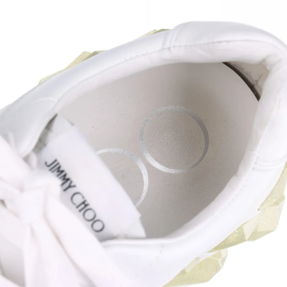 Jimmy Choo Diamond Leather Sneaker Unisex White