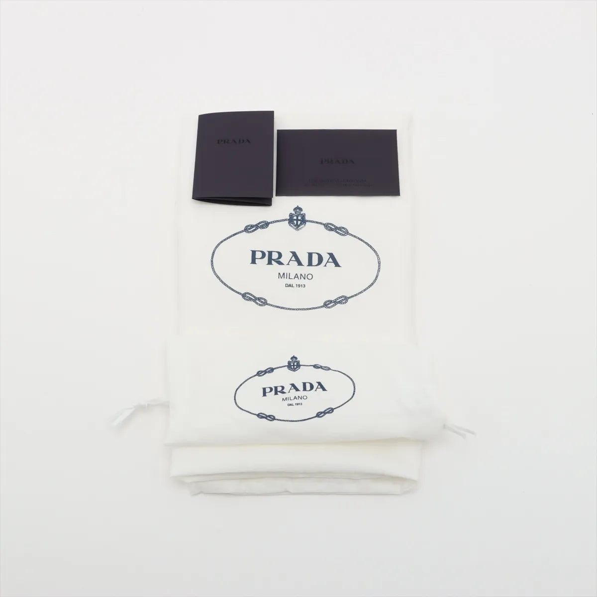 Prada Canapa Canvas Two-Way Handbag Gray