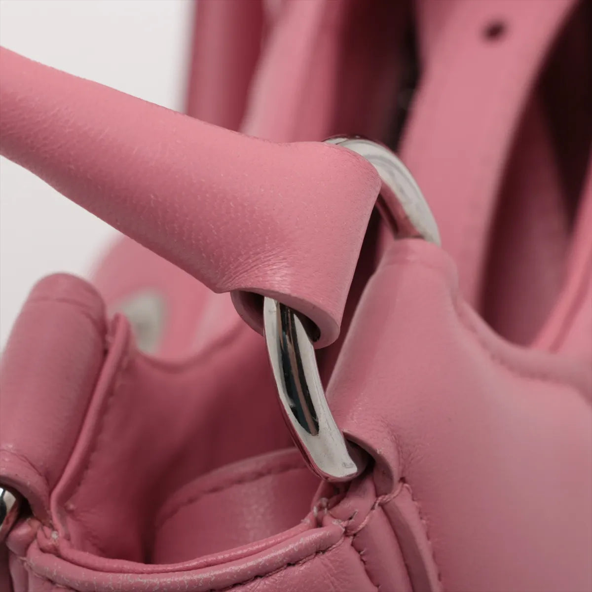 Prada Nappa Soft Moon Leather Two-Way Shoulder Bag Pink