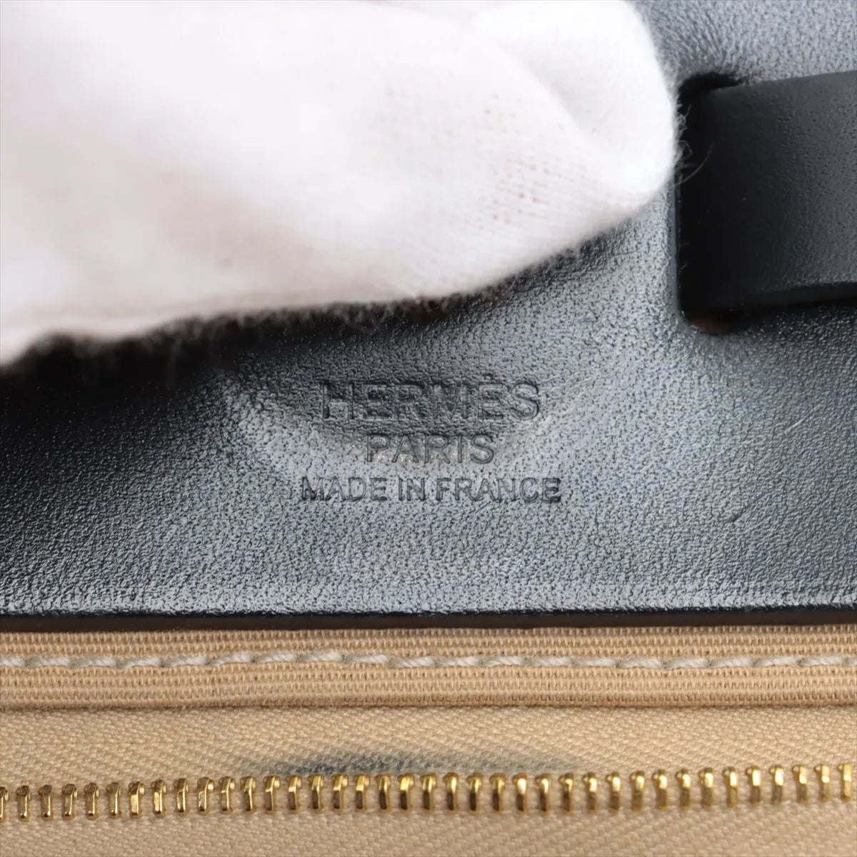Hermès Herbag Zip PM Beige x Black