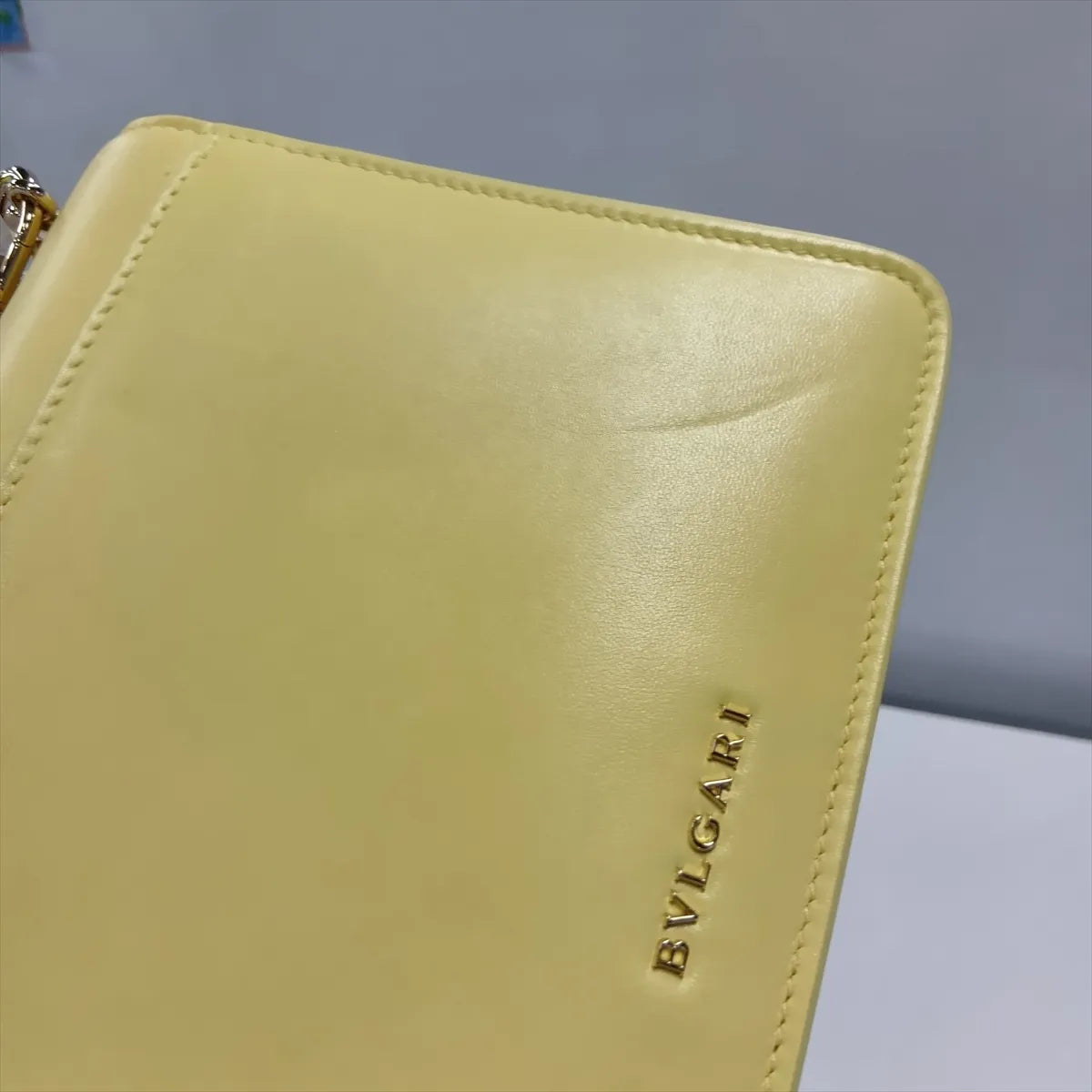 Bvlgari Serpenti Leather Two-Way Shoulder Bag Yellow