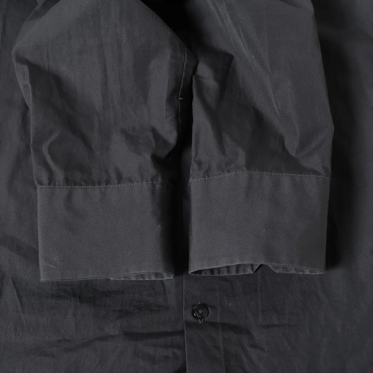 Fendi Zucca Cotton Button Down Long Sleeve Shirt Black