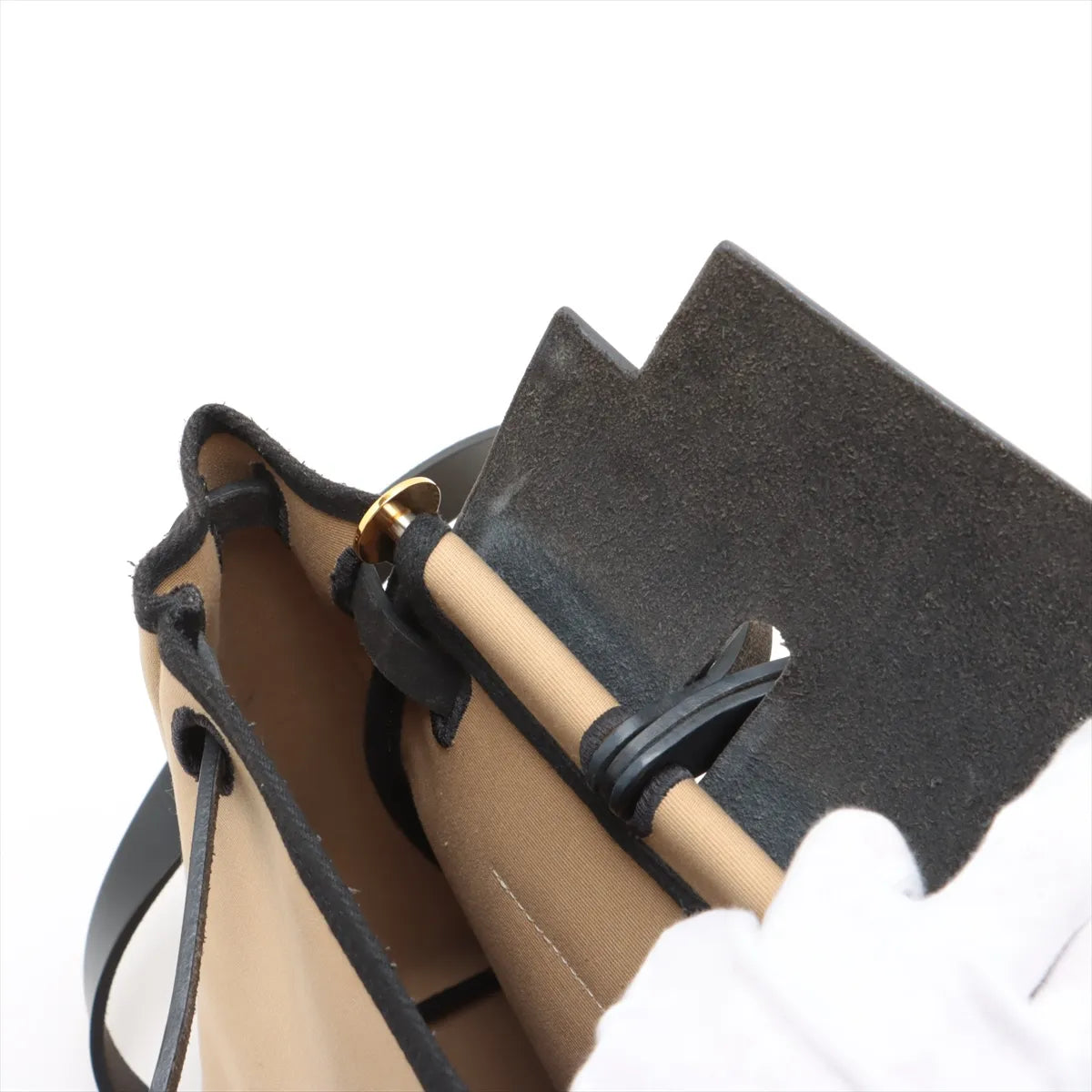 Hermès Herbag Zip PM Beige x Black
