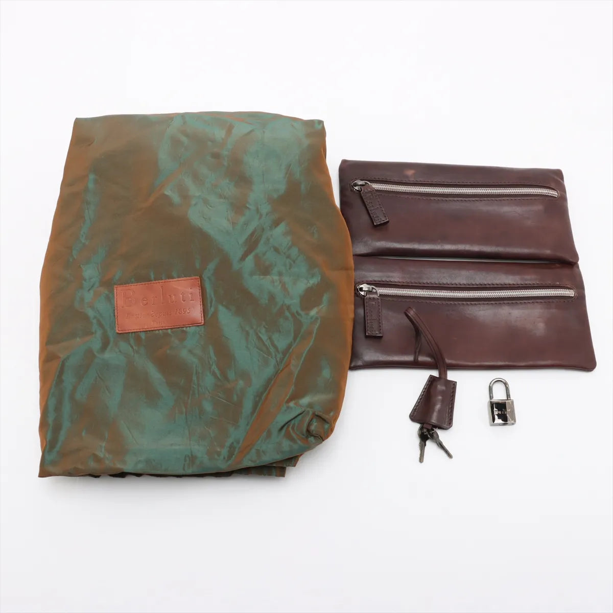 Berluti Formula 1000 Leather Suitcase Brown