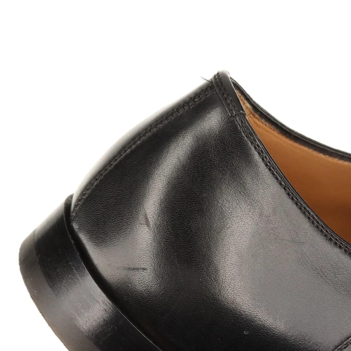Christian Louboutin Leather Straight Tip Shoes Men's Black
