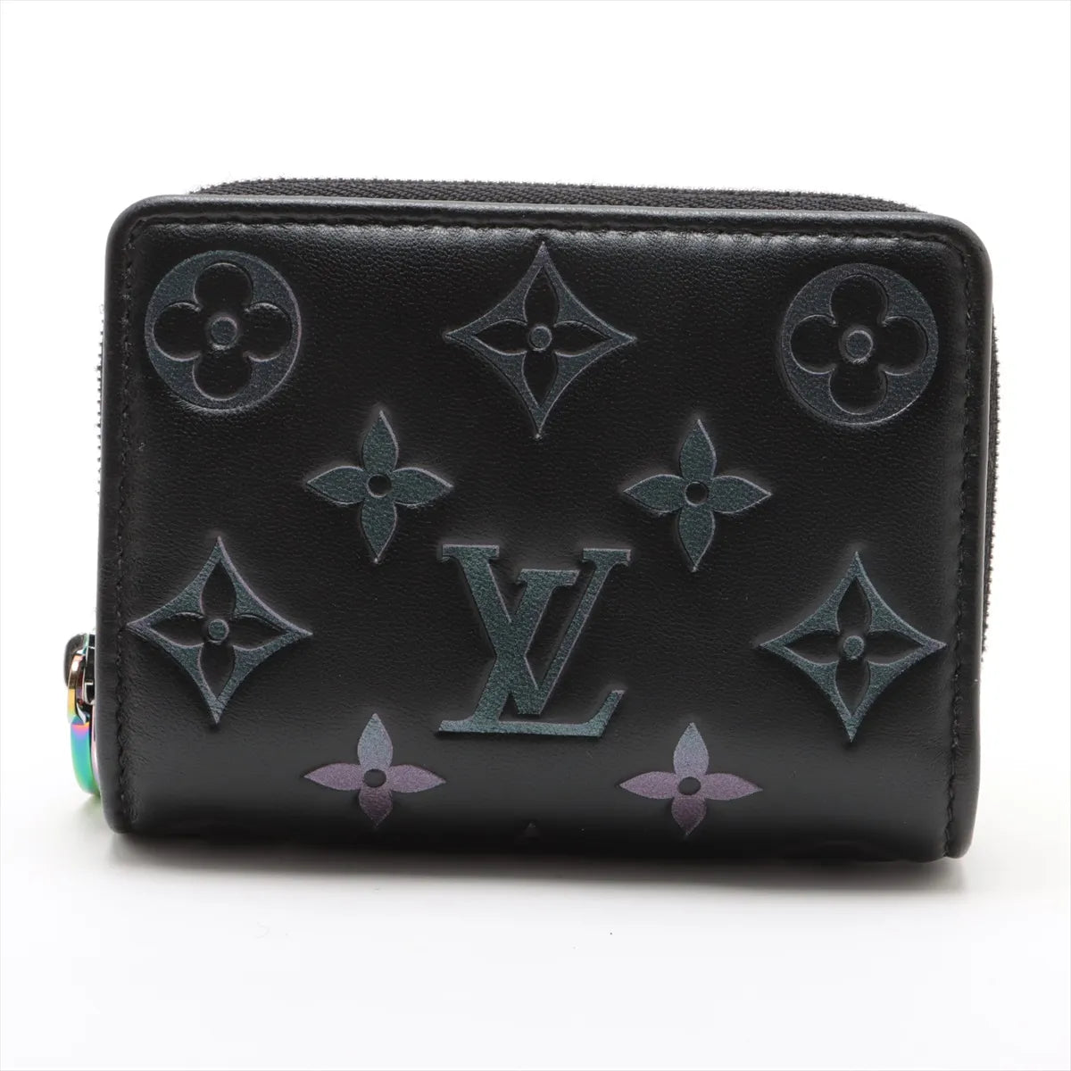 Louis Vuitton Monogram Empreinte Iridescent Coussin Wallet Noir