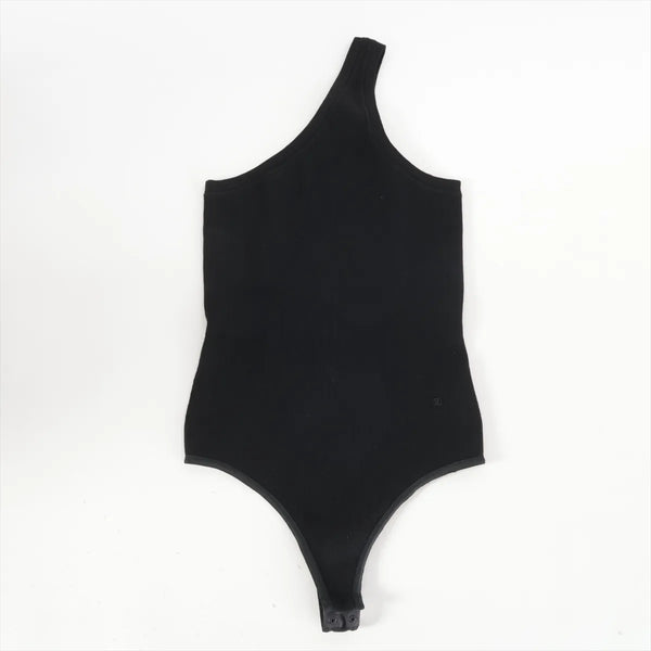 Celine Triomphe Wool Nylon Bodysuit Black