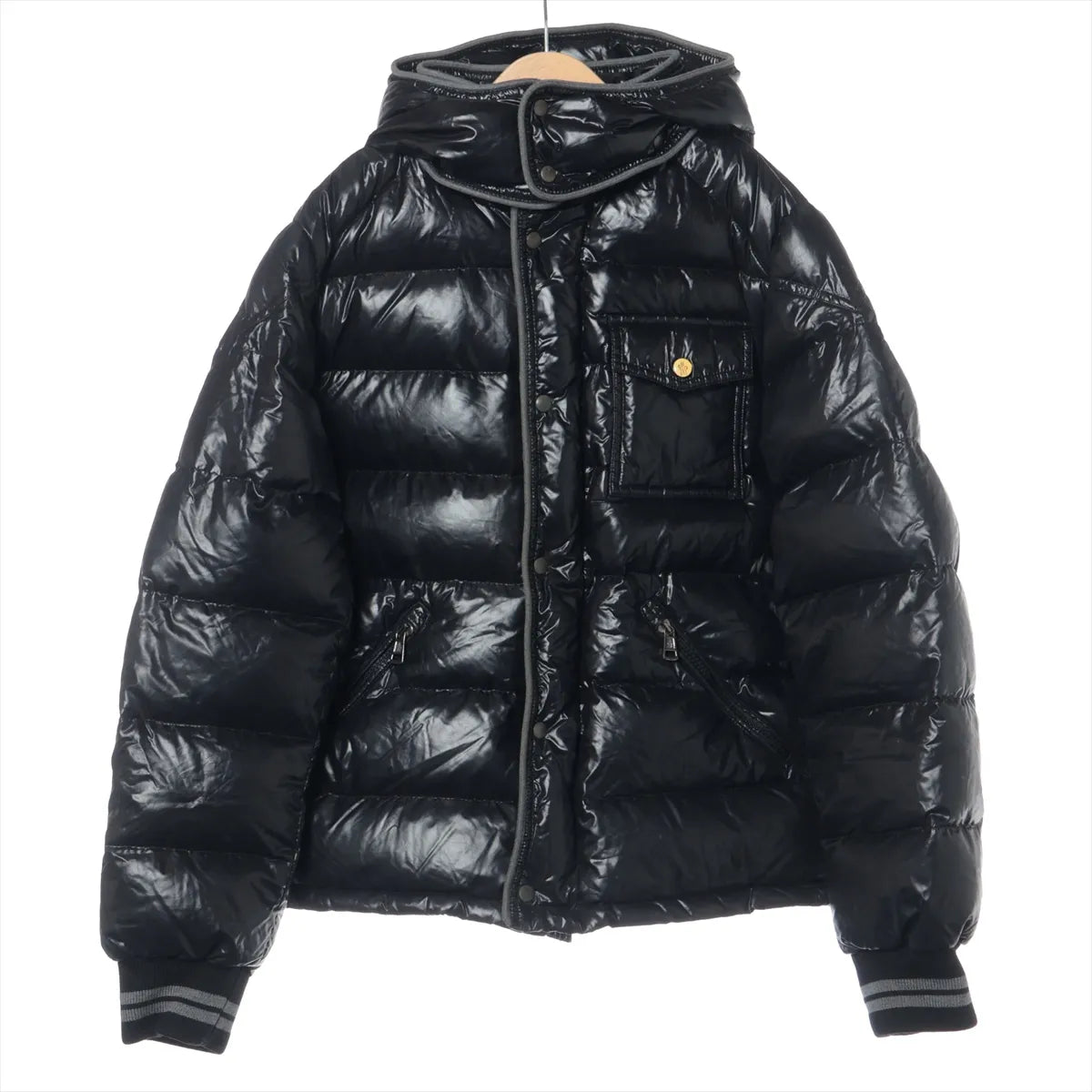 Moncler Nylon Down Jacket Black