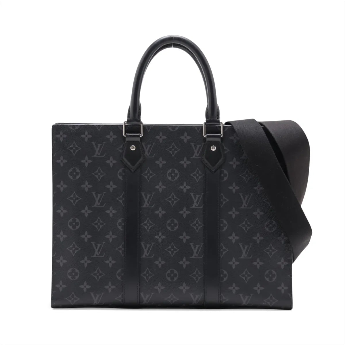 Louis Vuitton Monogram Eclipse Sac Plat Cross Black — product photo 1