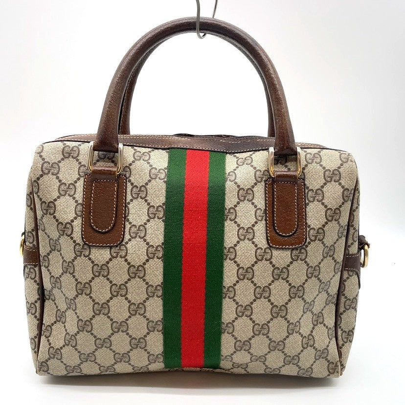 Gucci GG Supreme Leather Brown Two-Way Bag