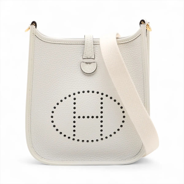 Hermes Evelyne 16 TPM Amazon Taurillon Clemence New White