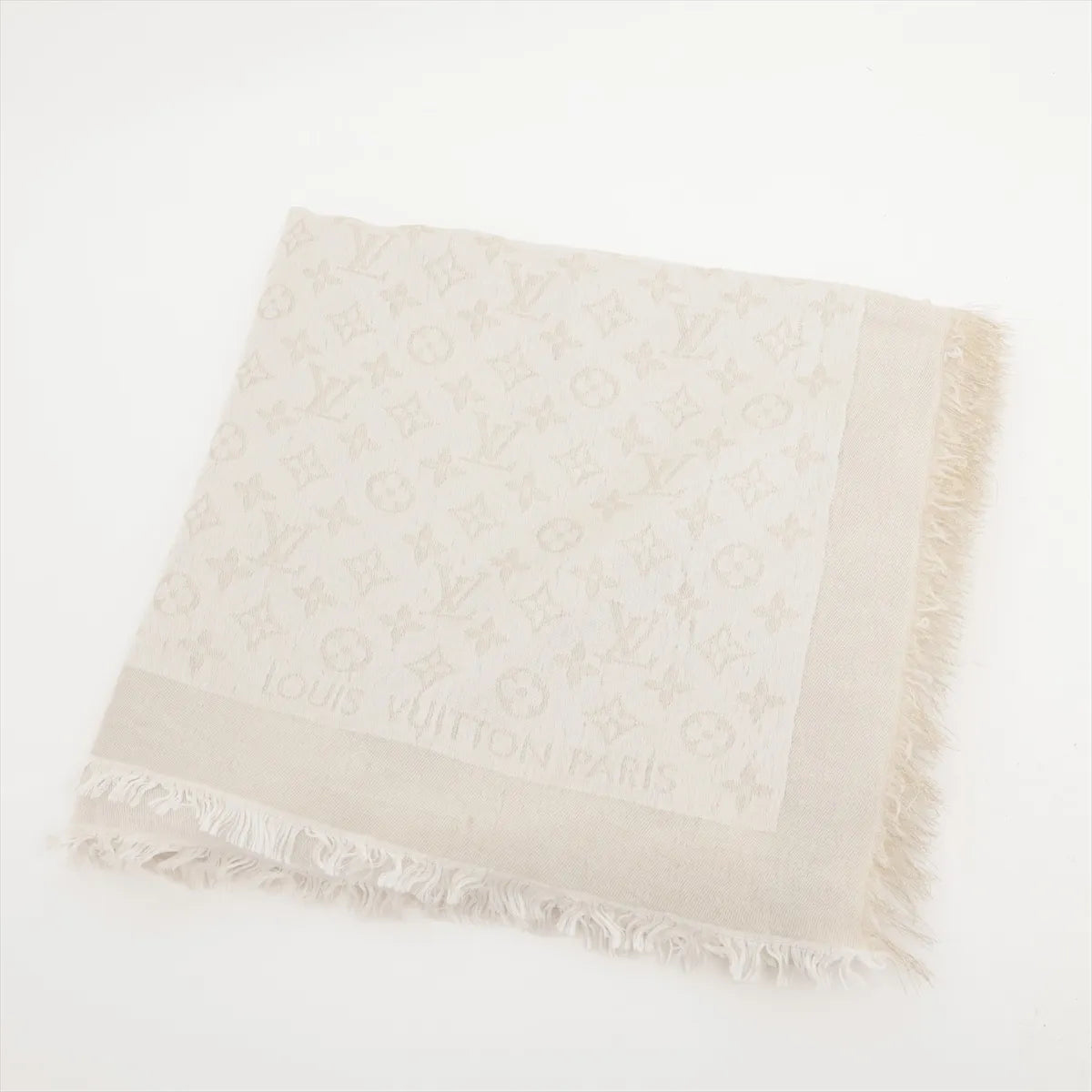 Louis Vuitton Monogram Shine Scarf White