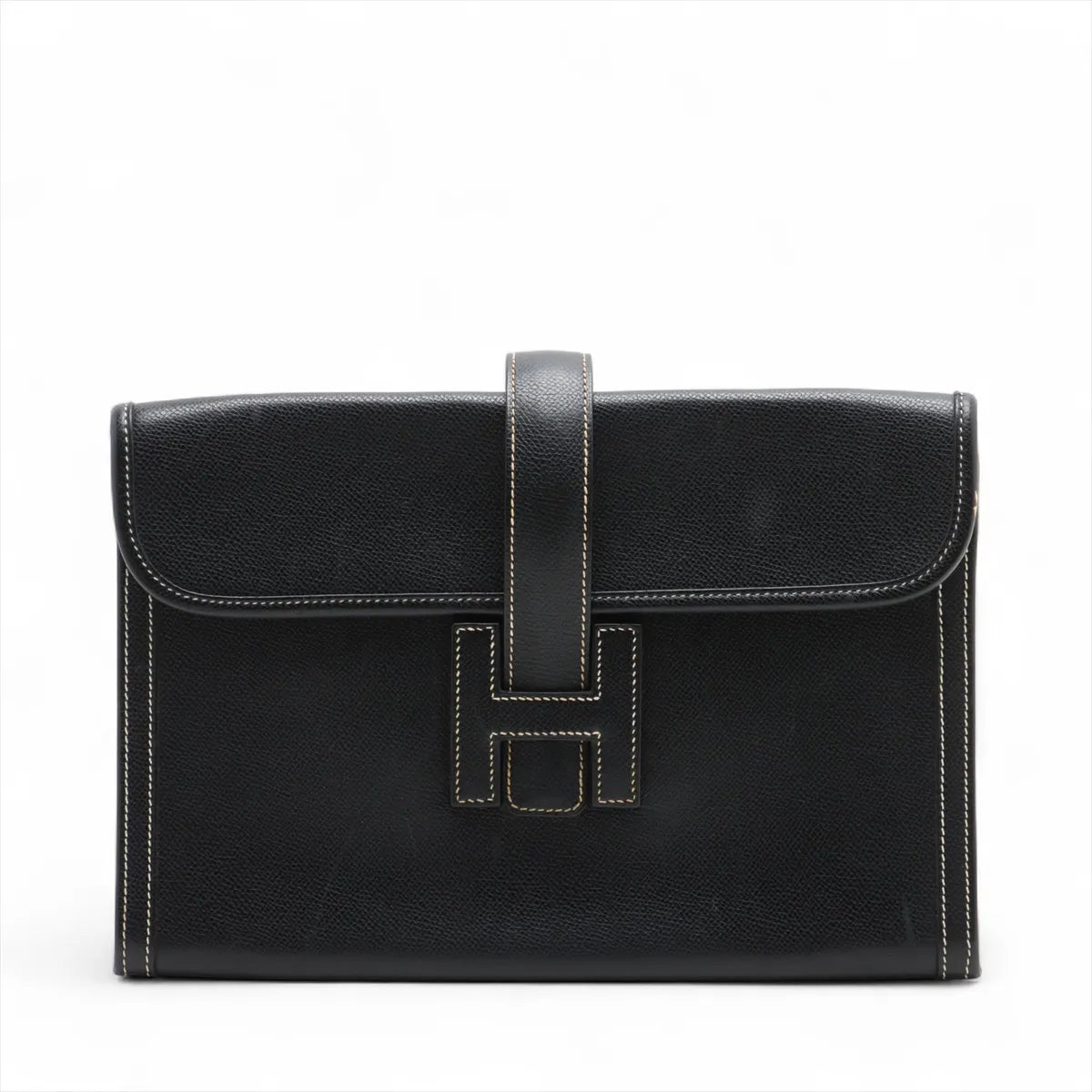 Hermès Jige PM Clutch Bag Black