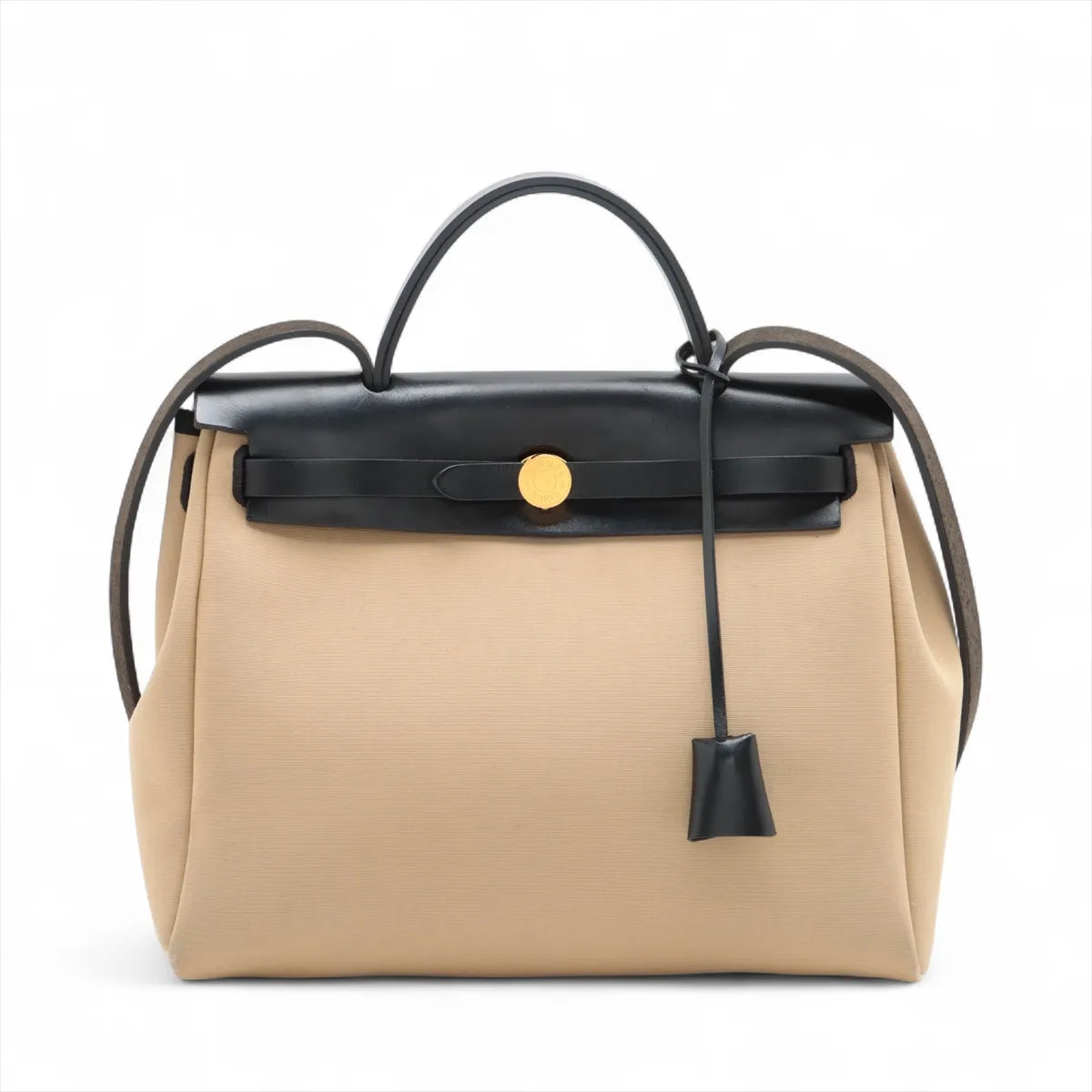 Hermès Herbag Zip PM Beige x Black
