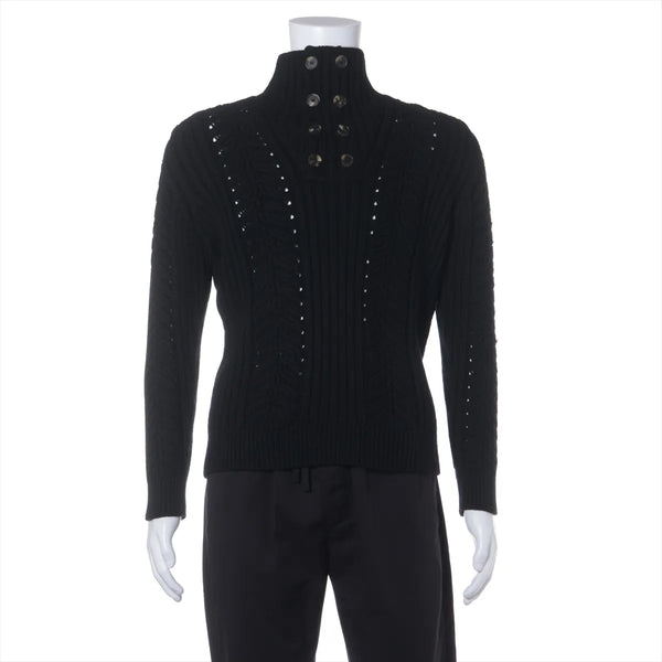 Ferragamo Wool Knit Turtle Neck Black