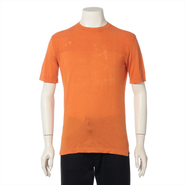 Hermès Cotton Knit T-shirt Orange