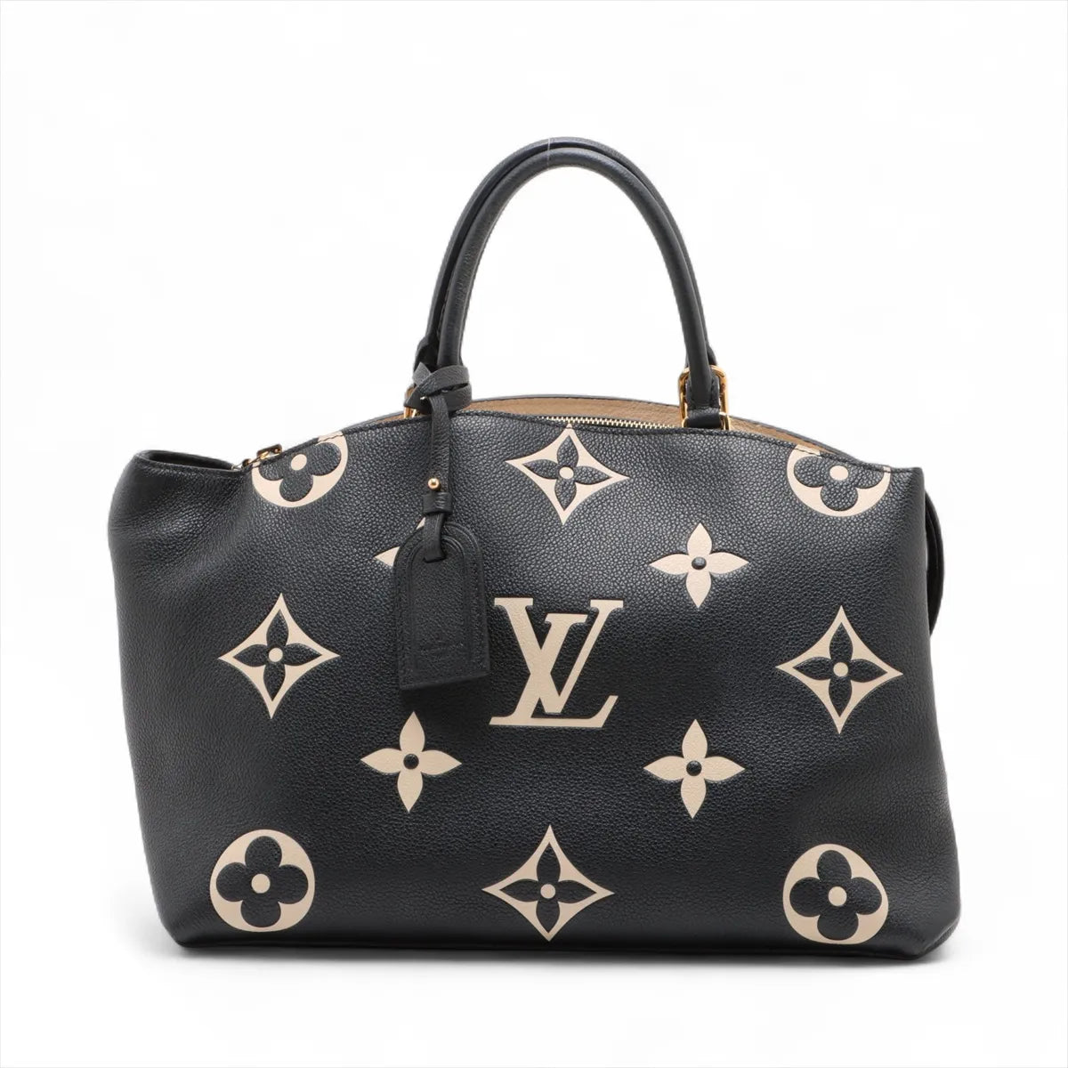 Louis Vuitton Monogram Empreinte Bicolor Grand Palais MM Black x Creme