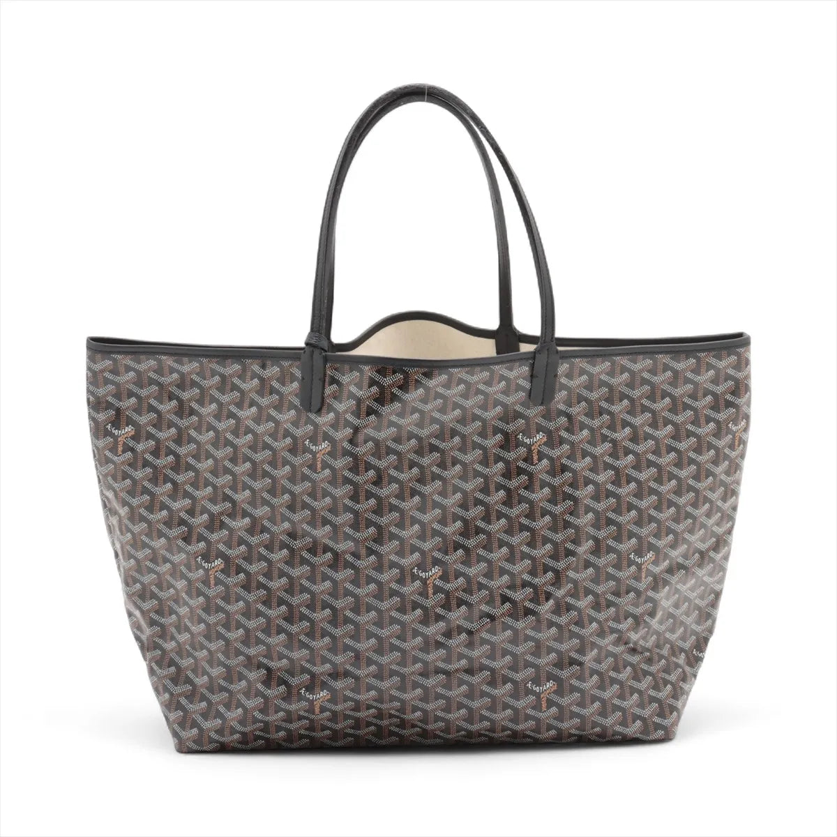 Goyard Saint Louis GM Leather Tote Bag Black