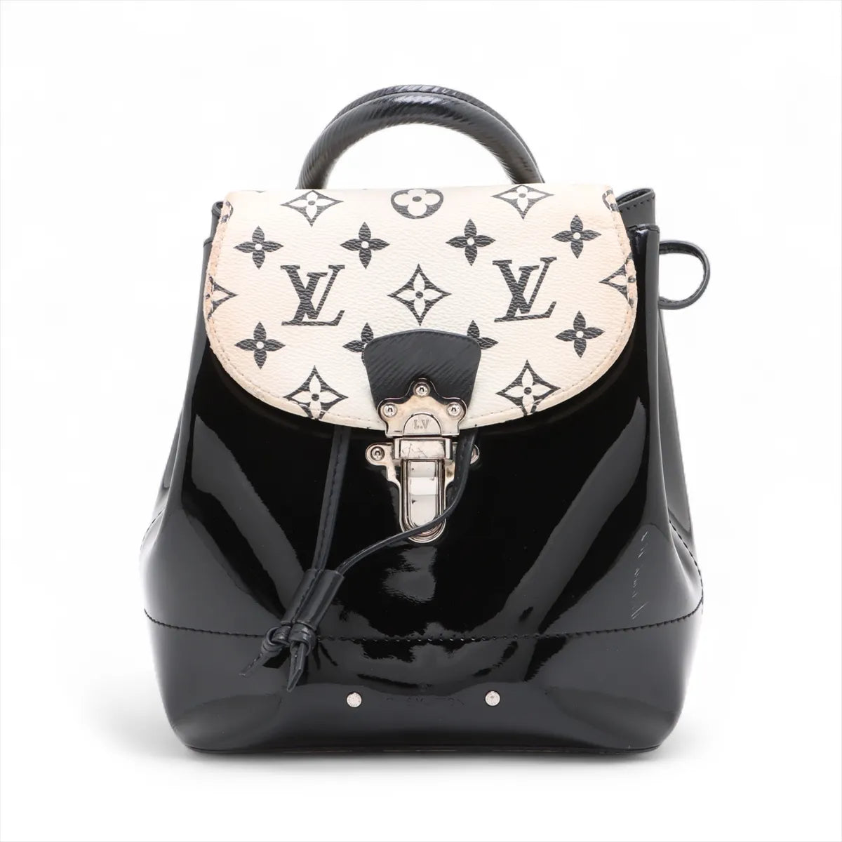 Louis Vuitton Vernis x Monogram Hot Springs Mini Backpack Black