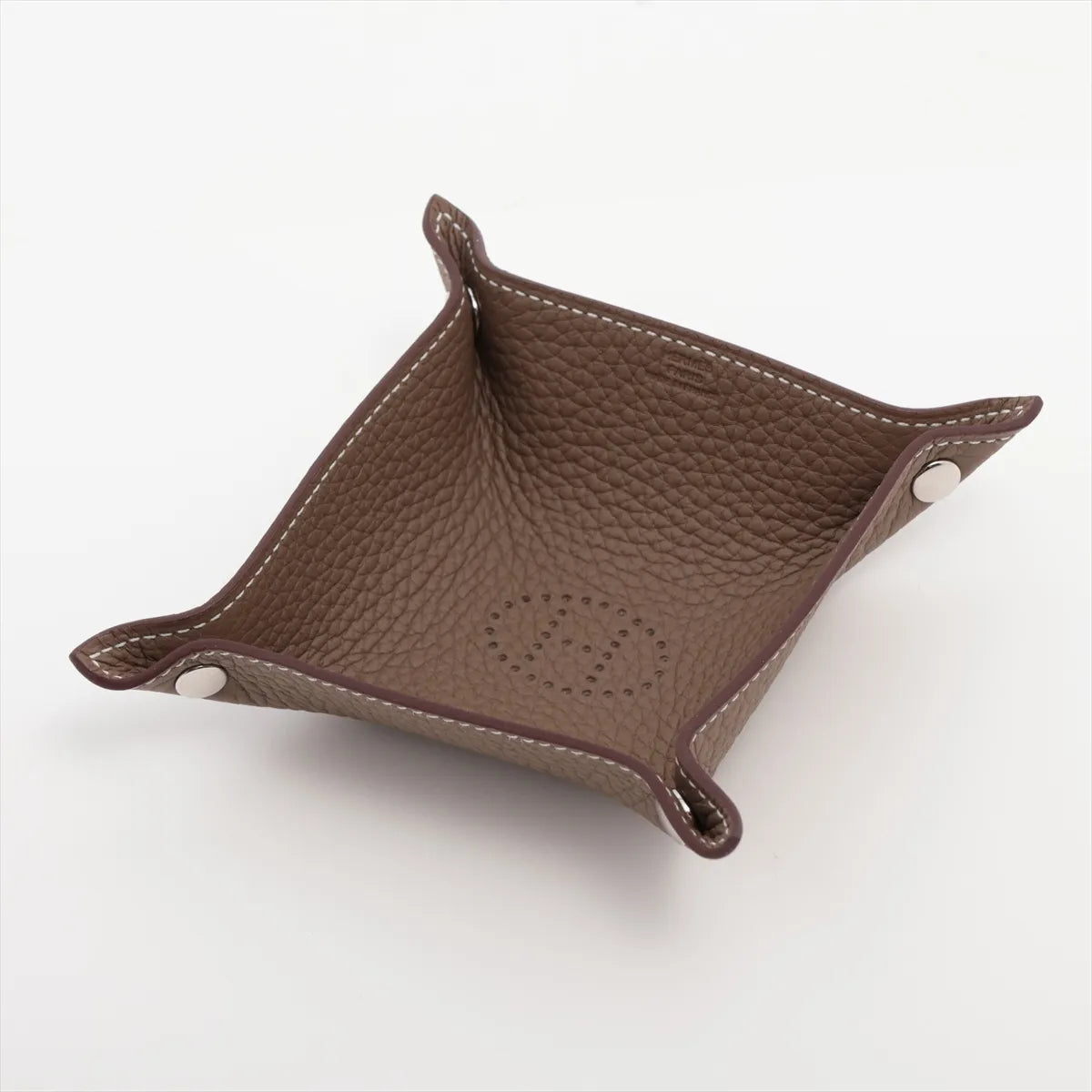 Hermès Mises et Relances H Evelyne Change Tray Etoupe