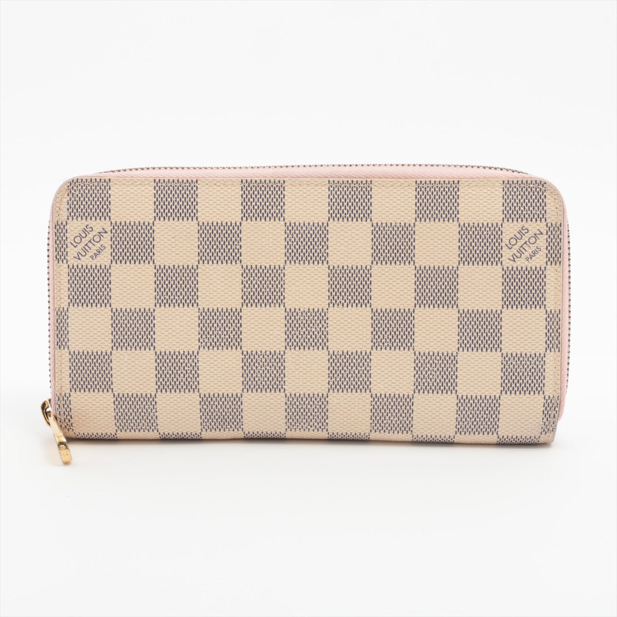 Louis Vuitton Damier Azur Zippy Wallet Rose Ballerine