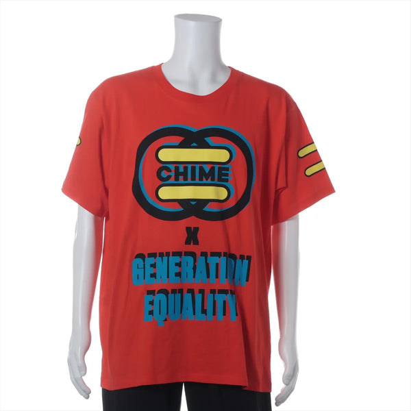 Gucci " GG Chime x Generation Equality" Cotton T-shirt Red