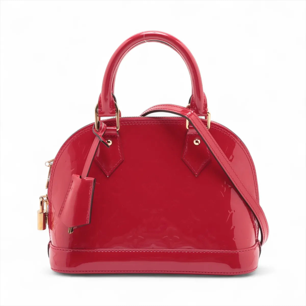 Louis Vuitton Monogram Vernis Alma BB Red