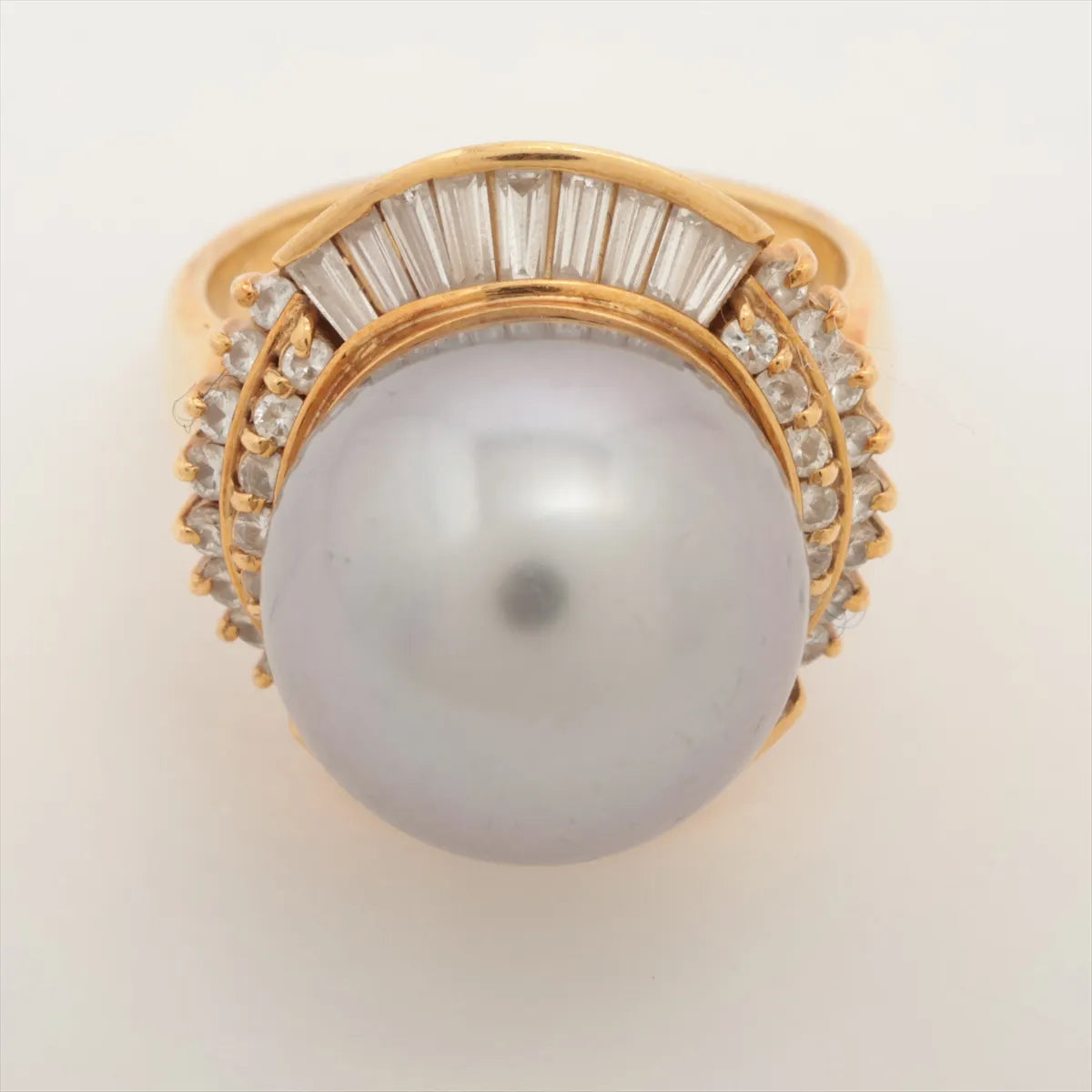 Best Buy Second Hand Pearl Diamond Ring Yellow Gold