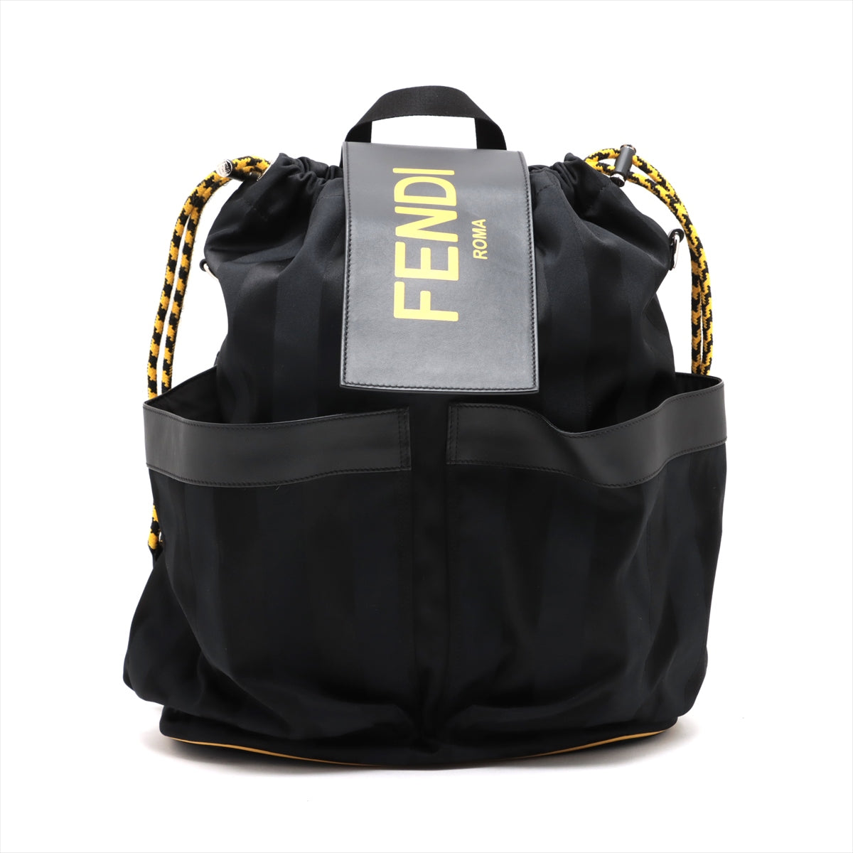 Fendi Nylon Drawstring Backpack Black * PREORDER *