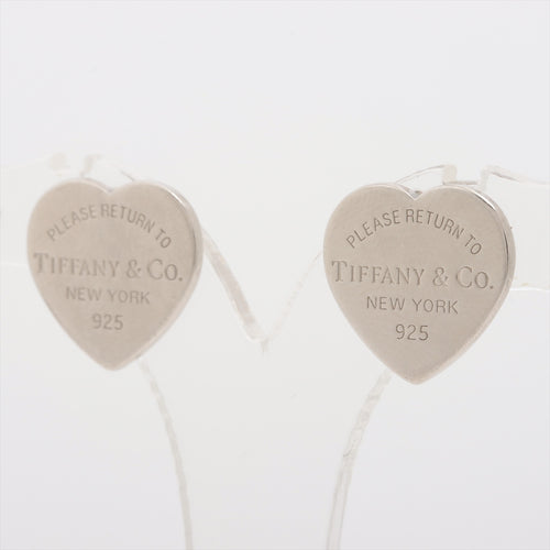 Tiffany & Co. Return To Tiffany Heart Tag Stud Earring Silver