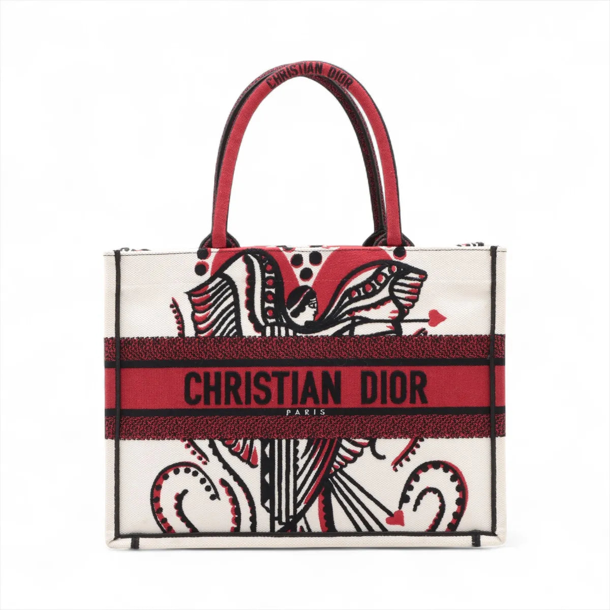Christian Dior Embroidered Cupidon Medium Book Tote Bag