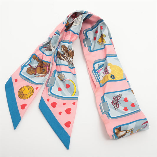Best Hermès Twilly Hermès Story Silk Pink x Blue
