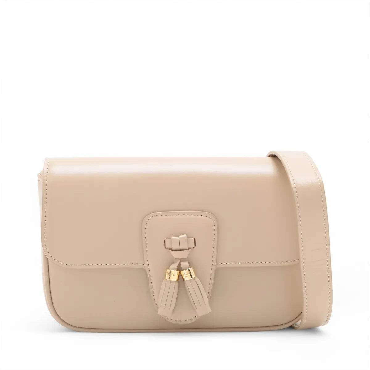 Celine Tassels Leather Waist Bag Beige
