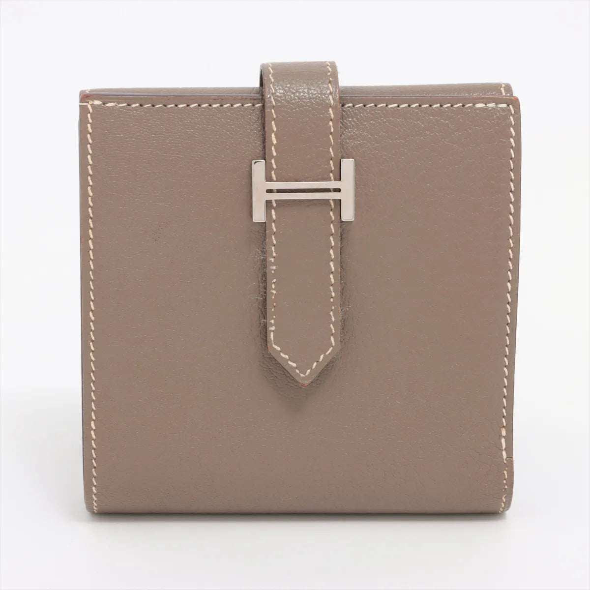Hermès Bearn Recto Verso Compact Wallet Etoupe