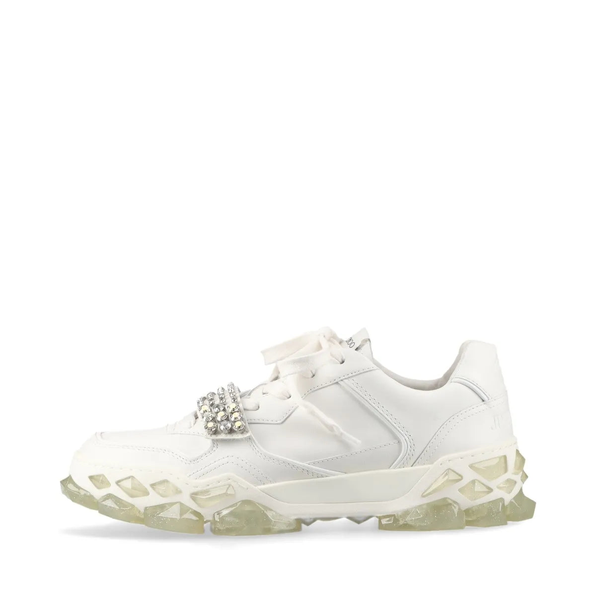 Jimmy Choo Diamond Leather Sneaker Unisex White