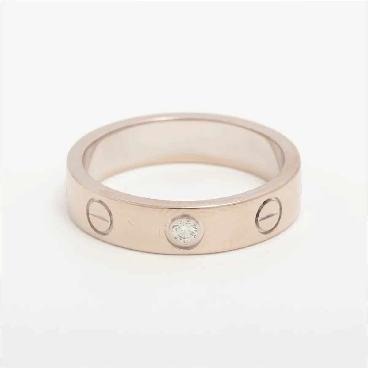 Cartier Mini Love Diamond Ring White Gold