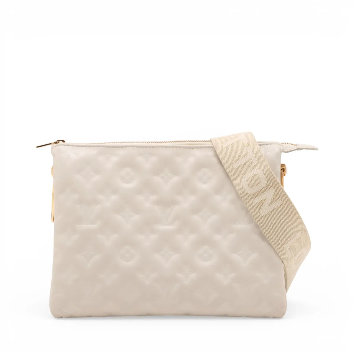 Louis Vuitton Monogram Embossed Coussin PM White — product photo 1