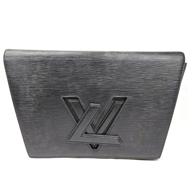 Louis Vuitton Epi Trapeze Clutch Bag Black