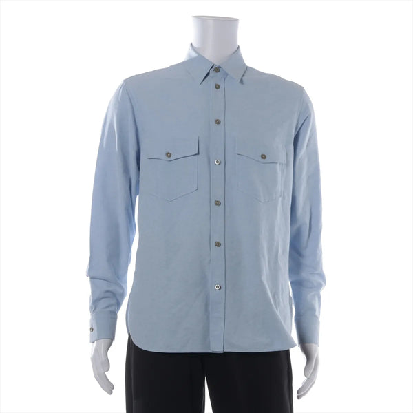 Gucci Cotton Long Sleeve Shirt Blue